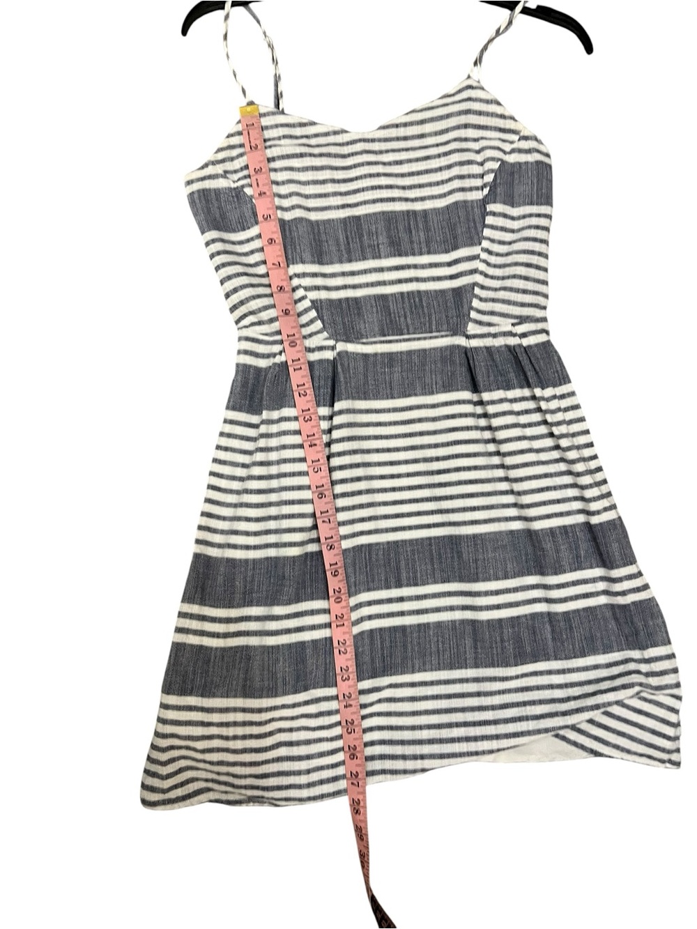 Old Navy Navy and White Striped Mini Sundress size S tall EUC